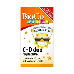 BioCo C+D duo junior erdei gyümölcs ízű rágótabletta 100x