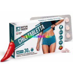 Chili zsírégető 30 db tabletta 15 db csípős chili paprikával, szabadalommal - Natur Tanya