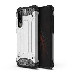 Hybrid Armor Case Tough Rugged Huawei P30 Lite telefontok (ezüst)