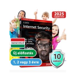 G DATA Internet Security 10 eszközre 20% kedvezménnyel tanárok, diákok, nyugdíjasok, EÜ dolgozók, rendőrök, tűzoltók részére
