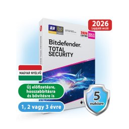 Bitdefender Total Security 5 eszközre, 1 évre