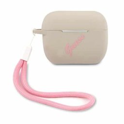 Guess Silicone Vintage AirPods Pro tok GUACAPLSVSGP (rózsaszín szürke)