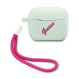 Guess Silicone Vintage AirPods Pro tok GUACAPLSVSBF (fuchsia világoskék)