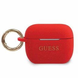 Guess Silicone Glitter AirPods Pro tok GUACAPSILGLRE (piros)