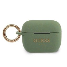 Guess Silicone Glitter AirPods Pro tok GUACAPSILGLKA (khaki)