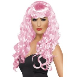 Siren pink paróka.