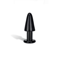 Intruder Black Glass Butt Plug.