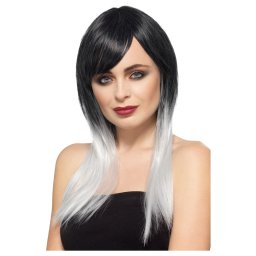Deluxe Ombre ezüst paróka.