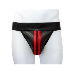 Leather jock-red. Méret:M