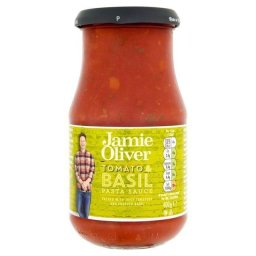 Paradicsom és bazsalikom ízesítésű tésztaszósz - Jamie Oliver, 400 g