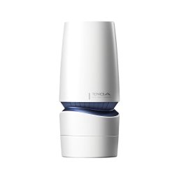 TENGA Aero - szuper szívó száj maszturbátor (fehér-kék)