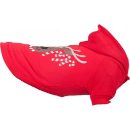 Flamingo karácsonyi pulóver LED piros 30 cm