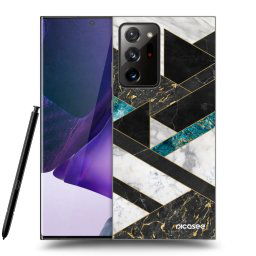 Fekete szilikon tok az alábbi mobiltelefonokra Samsung Galaxy Note 20 Ultra - Dark geometry