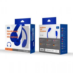 Techancy TH5209 Headset mikrofonos fejhallgató, kék