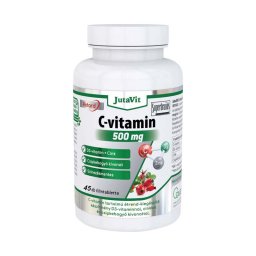 JutaVit C-vitamin 500 mg + D3 + Cink retard filmtabletta csipkebogyó kivonattal 45x