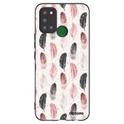 Fekete szilikon tok az alábbi mobiltelefonokra Realme 7i - Feather 2