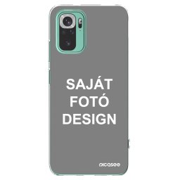 Átlátszó szilikon tok az alábbi mobiltelefonokra Xiaomi Redmi Note 10 Pro - Saját fotó/motívum