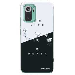 Átlátszó szilikon tok az alábbi mobiltelefonokra Xiaomi Redmi Note 10 Pro - Life - Death