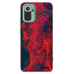 Átlátszó szilikon tok az alábbi mobiltelefonokra Xiaomi Redmi Note 10 Pro - Organic red