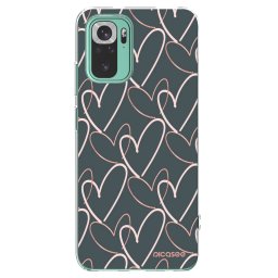 Átlátszó szilikon tok az alábbi mobiltelefonokra Xiaomi Redmi Note 10 Pro - Lots of love