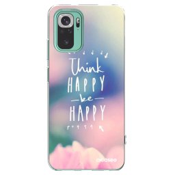 Átlátszó szilikon tok az alábbi mobiltelefonokra Xiaomi Redmi Note 10 Pro - Think happy be happy