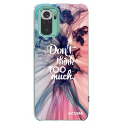 Átlátszó szilikon tok az alábbi mobiltelefonokra Xiaomi Redmi Note 10 Pro - Don't think TOO much
