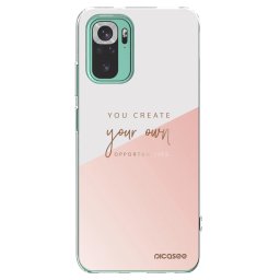Átlátszó szilikon tok az alábbi mobiltelefonokra Xiaomi Redmi Note 10 Pro - You create your own opportunities
