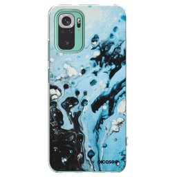 Átlátszó szilikon tok az alábbi mobiltelefonokra Xiaomi Redmi Note 10 Pro - Organic blue