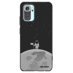 Fekete szilikon tok az alábbi mobiltelefonokra Xiaomi Redmi Note 10 Pro - Astronaut