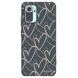Fekete szilikon tok az alábbi mobiltelefonokra Xiaomi Redmi Note 10 Pro - Lots of love