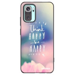 Fekete szilikon tok az alábbi mobiltelefonokra Xiaomi Redmi Note 10 Pro - Think happy be happy