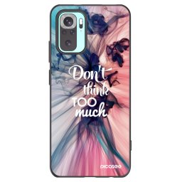 Fekete szilikon tok az alábbi mobiltelefonokra Xiaomi Redmi Note 10 Pro - Don't think TOO much