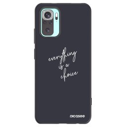Fekete szilikon tok az alábbi mobiltelefonokra Xiaomi Redmi Note 10 Pro - Everything is a choice