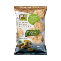 Rice Up barna rizs chips uborka és kapor ízesítéssel 60g