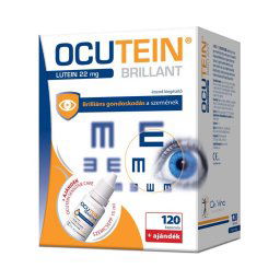 Ocutein Brillant lágyzselatin kapszula Ocutein Sensitive Care szemcseppel 120x+15ml