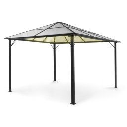 Blumfeldt Pantheon Solid Sky Ambient Solar, pavilon tetővel, 3 × 4 m, polikarbonát, alumínium (HMD1-PSSAmSolar3x4)