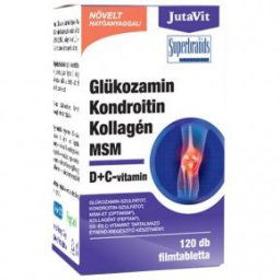 JutaVit Glükozamin + Kondroitin + Kollagén + MSM + D+C filmtabletta - 120db