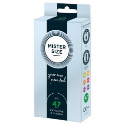 Mister Size vékony óvszer - 47 mm (10 db)