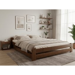 Emily ágy 140x200 cm, tölgyfa Ágyrács: Ágyrács nélkül, Matrac: Sommera 18 cm matrac