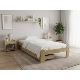 ADA ágy 90x200 cm, fenyőfa Ágyrács: Lamellás ágyrács, Matrac: Coco Maxi 20 cm matrac