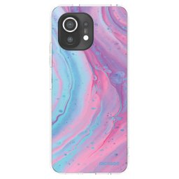 Átlátszó szilikon tok az alábbi mobiltelefonokra Xiaomi Mi 11 - Pink liquid