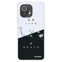 Átlátszó szilikon tok az alábbi mobiltelefonokra Xiaomi Mi 11 - Life - Death
