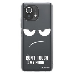 Átlátszó szilikon tok az alábbi mobiltelefonokra Xiaomi Mi 11 - Don't Touch My Phone