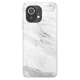 Átlátszó szilikon tok az alábbi mobiltelefonokra Xiaomi Mi 11 - White marble