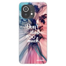 Átlátszó szilikon tok az alábbi mobiltelefonokra Xiaomi Mi 11 - Don't think TOO much