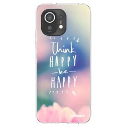 Átlátszó szilikon tok az alábbi mobiltelefonokra Xiaomi Mi 11 - Think happy be happy