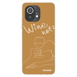 Átlátszó szilikon tok az alábbi mobiltelefonokra Xiaomi Mi 11 - Wine not