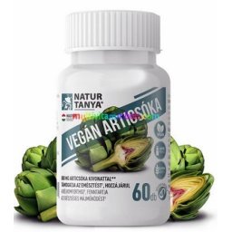 Vegán Articsóka 60 db kapszula, Standardizált articsóka kivonat, ornitin aminosavval és B-vitaminokkal - Natur Tanya