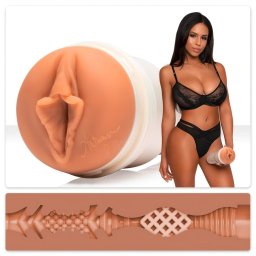 Fleshlight Autumn Falls Cream - élethű vagina maszturbátor (testszínű)