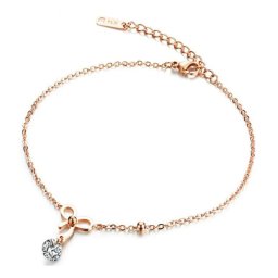 Masnis nemesacél bokalánc - rozé arany